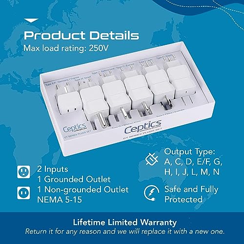 World Travel Adapter Set (White)