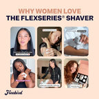 FlexSeries Electric Razor for Women (Shaver Kit + Replacement Blade + Travel Case)