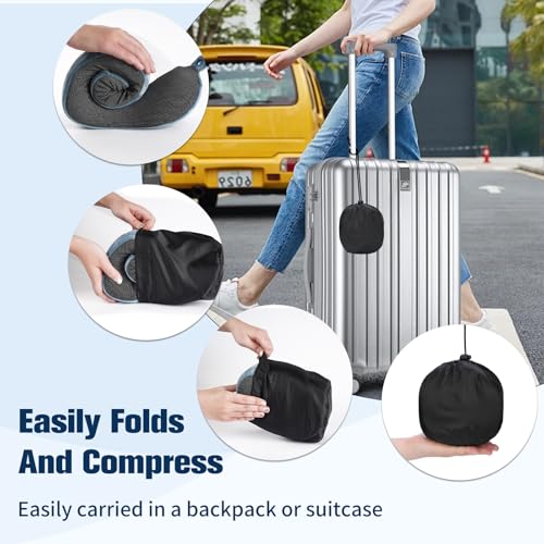 Neck Pillow for Traveling (Light Blue)