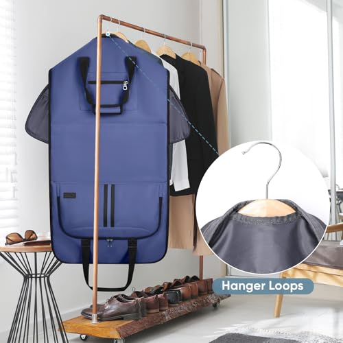 Garment Bags for Travel (Navy / Convertible)