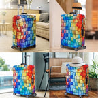 Thicker Travel Luggage Covers with Luggage Tag For Suitcase Tsa Approved (F2509 / L)