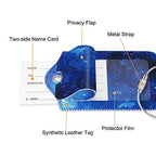 Luggage Tags Privacy Cover ID Label for Travel Bag Suitcase (Starry Sky)