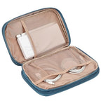Travel Cord Organizer Case (Large / Lake-Blue)