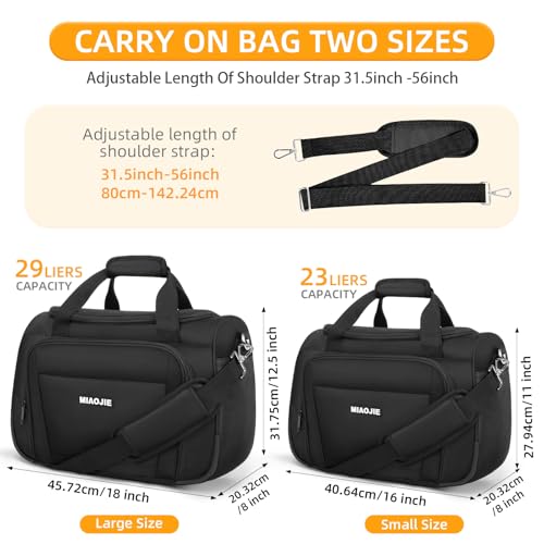Underseat Carry On Luggage Bag (Black / 16IN)