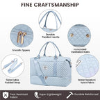 Travel Duffle Bag (Light Blue / Large-2 Pcs)