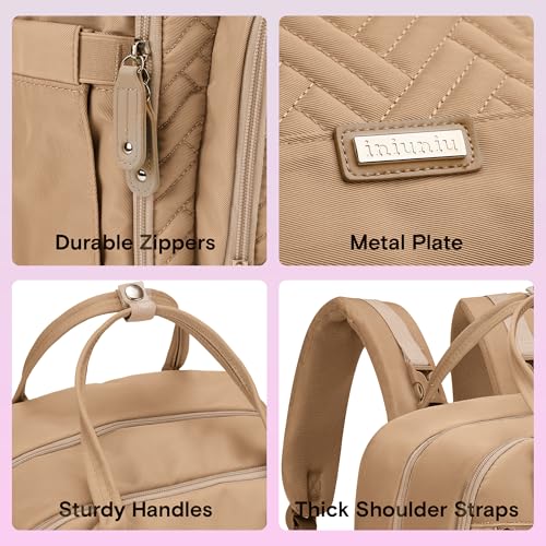 Diaper Bag Backpack (Light Khaki)