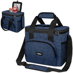 Soft Cooler Bag (Heather Navy / 24 Cans)