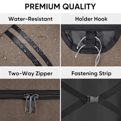 Garment Bags for Travel (Brown / 42")