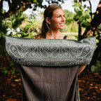 Athletic Running Towel (Paisley Probs Green W/ Snaps)