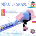 Kids Fishing Pole (Lavender & Blossom Pink)