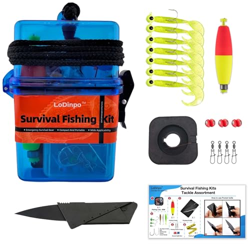 Mini Survival Fishing Kit (Deep Sea Blue)