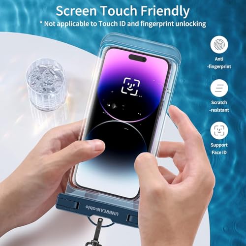 Waterproof Phone Pouch (Black + Blue)