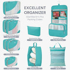 Packing Cubes for Travel (16 Turquoise)