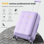 26 Inch Large Expandable Checked Luggage Hard Shell Suitcase (26 inch / Purple)