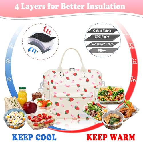 Strawberry Cake Lunch Box for Women (Large / A21: Strawberry Cake)