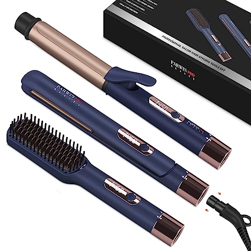 Hair Straightener and Curler (Prussian Blue)