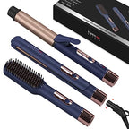 Hair Straightener and Curler (Prussian Blue)