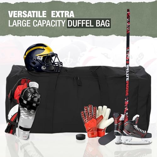 Heavy Duty Hockey Bag (36IN / XL 36" Black)