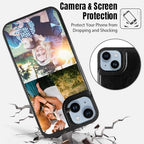 Custom Wallet Phone Case for iPhone 15 Plus (Black-B / iPhone 15 Plus)