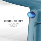 Conair Cord-Keeper Dryer with Folding Handle and Retractable Cord,1875W Travel Hair Dryer,Ionic Technology,Teal,(Pack of 4)