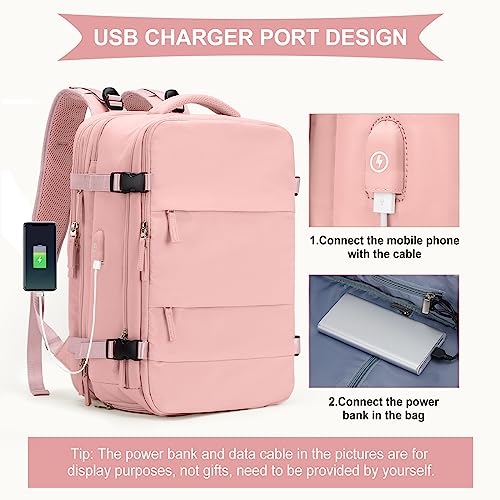 Large Travel Backpack For Women Men (45l / Pink)