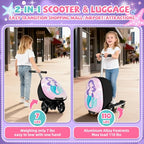 Scooter Suitcase for Kids (Large / Pink)
