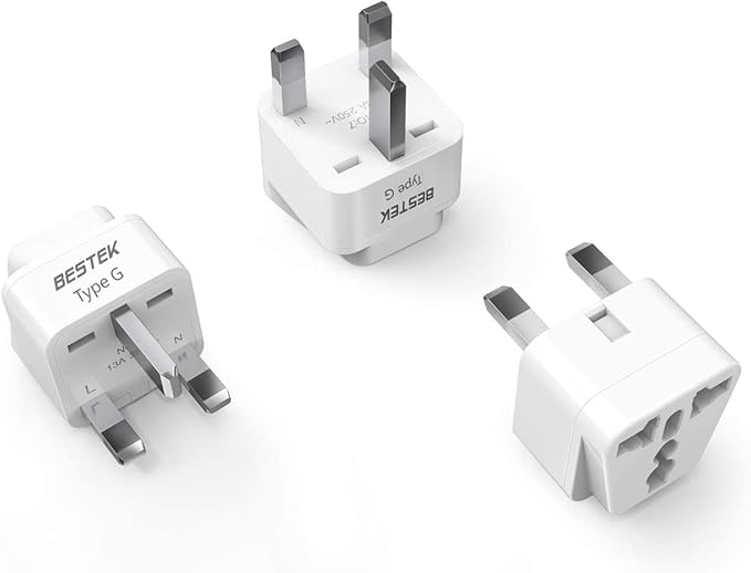 BESTEK UK Travel Plug Adapter Set, Grounded Universal Power Plug Adapter by BESTEK