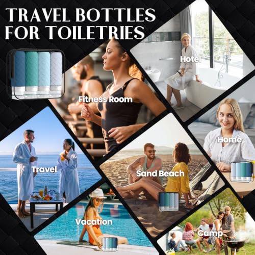 Travel Bottles for Toiletries (Mint Greeen)