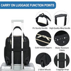 Underseat Carry On Wheeled 16" Bag with Wheels (Black-Gold Zipper / 16 Inch Roller)