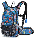 15L Insulated Hydration Backpack Pack with 2L Water Bladder Lightweight Hiking Backpack Bag for Women Men Daypack for Hiking Running Festival Camping Biking