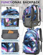 Extra Large Backpack Bookbag for College Laptop Travel (17 Inch / Dark Galaxy)