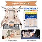 Vacuum Backpack Travel with Pump (A1-beige / 25 liters)