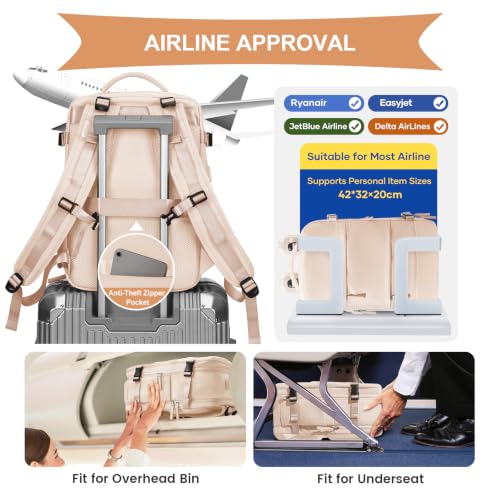 Vacuum Backpack Travel with Pump (A1-beige / 25 liters)