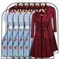 Garment Bags for Hanging Clothes 24" x 48"Coat Covers for Closet Foldable Washable Dress Bags for Hanging Clothes for Long Dress Dance Costumes Suits Gowns Coats (Black / 24''X48'')