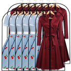Garment Bags for Hanging Clothes 24" x 48"Coat Covers for Closet Foldable Washable Dress Bags for Hanging Clothes for Long Dress Dance Costumes Suits Gowns Coats (Black / 24''X48'')