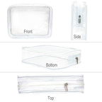 APREUTY Clear Makeup Bags, TSA Approved 6Pcs Cosmetic Makeup Bags Set Clear PVC - Image 9
