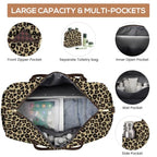 Travel Weekender Duffle Bag for Women (41-Leopard Print / Large)