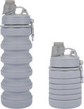 Collapsible Water Bottles for Kids, Reusable BPA Free Silicone Foldable Sports by MAKERSLAND