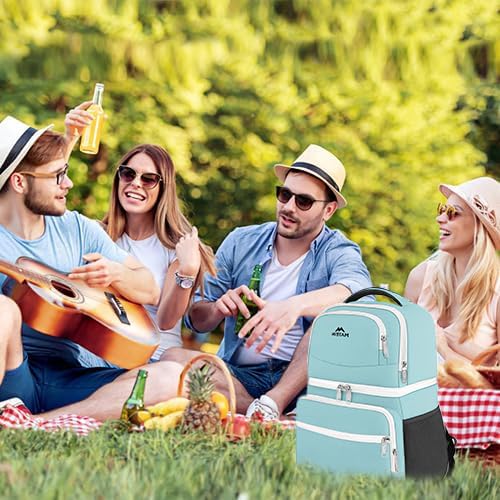 26 Cans Insulated Backpack Cooler (Cyan / 26 Cans)