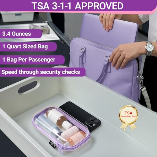 Clear Hard Shell Zipper Cases (Purple / 4 Pack(S))