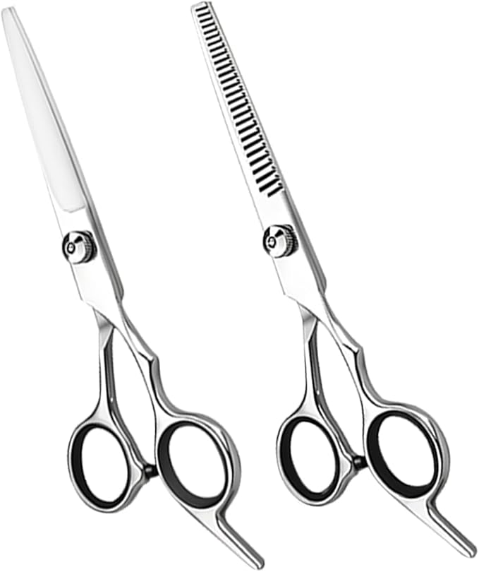 Hair Cutting Scissors, Thinning Shears Kit. Premium Stainless Steel Salon Scissors, Edge Scissor, Razor.for Hairdressing, Salon and Home