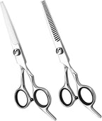 Hair Cutting Scissors, Thinning Shears Kit. Premium Stainless Steel Salon Scissors, Edge Scissor, Razor.for Hairdressing, Salon and Home