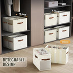 2 Pack Shoe Organizer for Closet (beige+beige-yellow)
