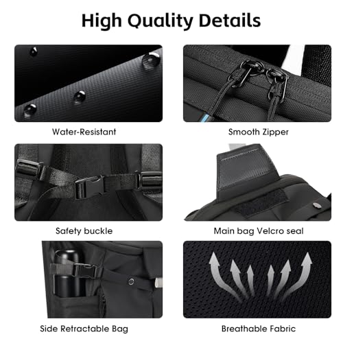 Travel Backpack for Men (Black-28l)