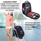 Large Travel Laptop Backpack for Women (Purple / Travel Backpacks)