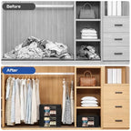 Clothes Storage Bags (Black / 4PACK)