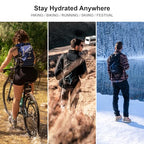 Hydration Backpack 18L Hiking Water Backpack with Water Bladder 2L (Orange / 2L Bladder)