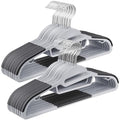 30 Pack Coat Hangers (30 Pack / Light Gray + Dark Gray)