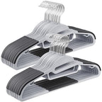 30 Pack Coat Hangers (30 Pack / Light Gray + Dark Gray)