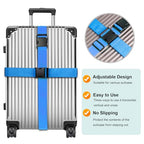 Luggage Straps for Suitcases TSA Approved (Blue)